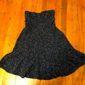 AMERICAN EAGLE navy blue strapless dress size 6
